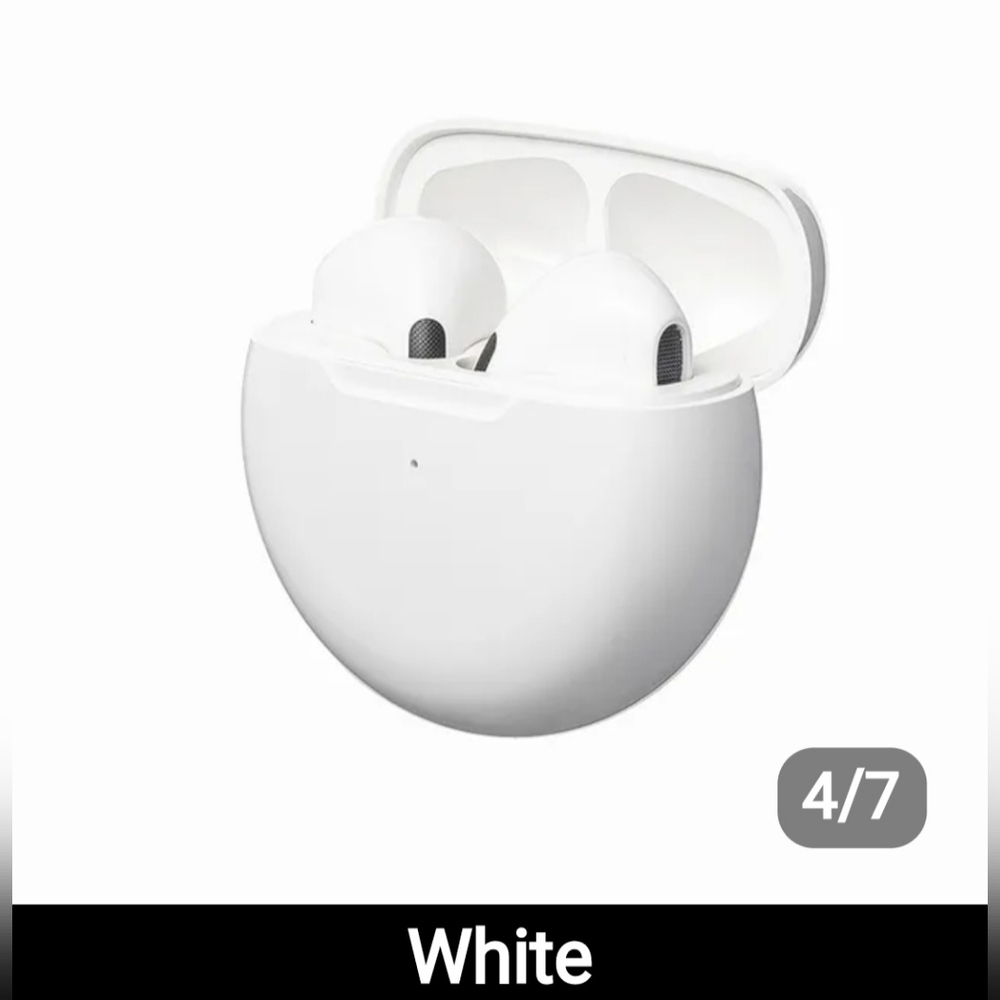 Pro 6 TWS Sport Bluetooth Earbuds with Mic & Magnetic Charging Case.